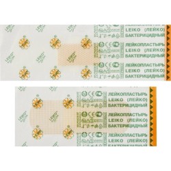 Лейкопластырь бактерицидный Leiko Невидимка (набор 2 размера) 15 шт.