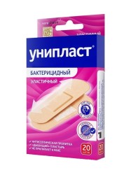 Лейкопластырь бактерицидный Унипласт эластичный р. 1.9смх7.2см 20 шт.