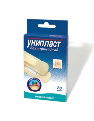 Лейкопластырь бактерицидный Унипласт незаметный р. 1.9смx7.2см 20 шт.